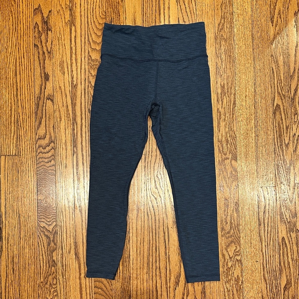 Athleta Ultra High Rise Elation Leggings 7/8- Navy Heather